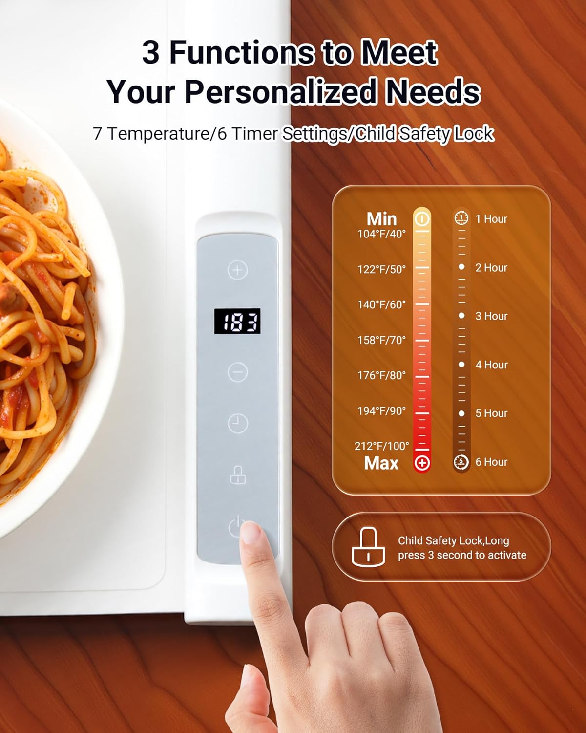 Food Warming Mat (extendable 42in)