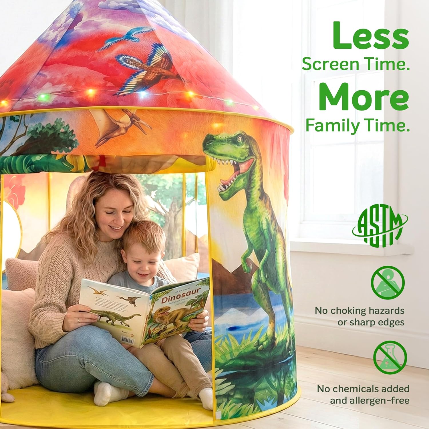 Dinosaur Roar Sound LED Tent Dome