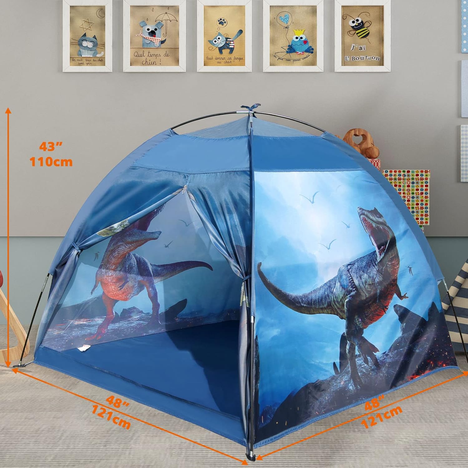 Realistic Dinosaur Tent (blue)