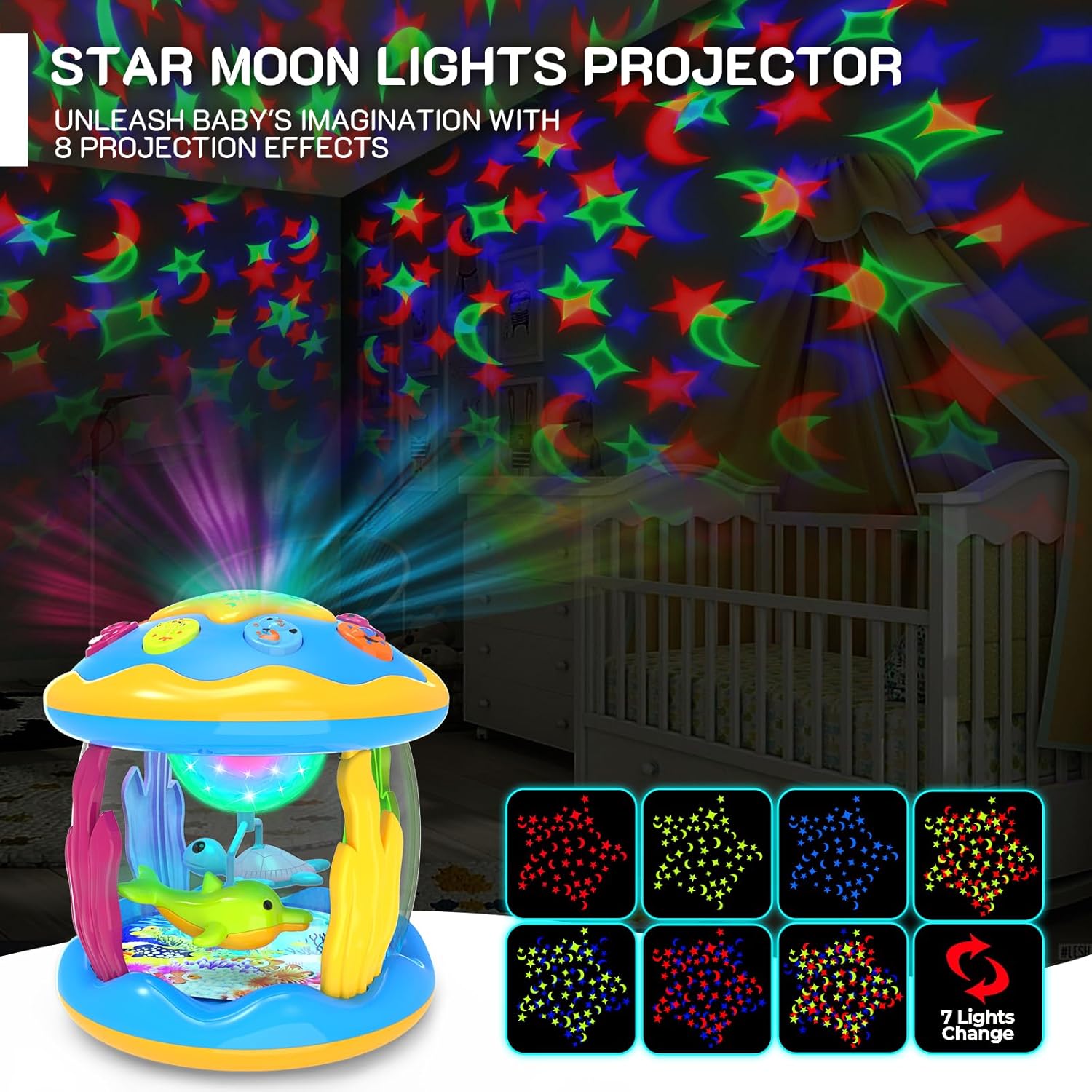 Rotating Lightup Toy Pink
